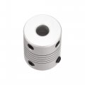 Uxcell 3mm To 6 35mm Aluminum Alloy Shaft Coupling Flexible Coupler Motor Connector Joint L25xd19 Silver