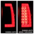 Acanii For 1999-2002 Chevy Silverado 1500 2500 3500 99-06 Gmc Sierra Red Led Tube Tail Lights Brake Lamps Left Right