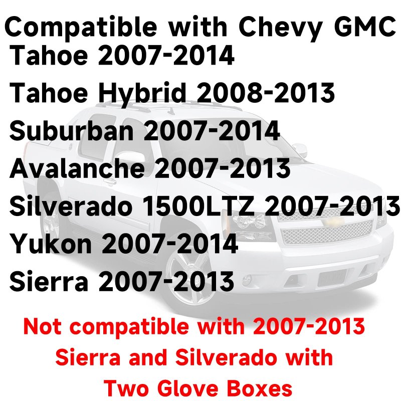 Dashboard Cover Fit For Chevy Silverado 1500 Ltz 2007 2008 2009 2010 2011 2012 2013 Dash Chevrolet Tahoe Suburban Avalanche