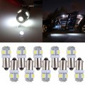 Ocpty 10 Pack White Ba9s Led Light Bulb Bright Instrument Panel Gauge Cluster Dashboard Bulbs