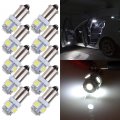 Ocpty 10 Pack White Ba9s Led Light Bulb Bright Instrument Panel Gauge Cluster Dashboard Bulbs