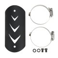 Heat Shields Pipe Exhaust Muffler Protector Stainless Steel Shield Cover Universal For Motorcycle Dark