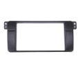 2 Din Car Radio Dvd Stereo Fascia Panel Dash Mount Trim Kit Frame Iso Wiring Antenna Adapter For Bmw 3 Series E46 1998-2005 