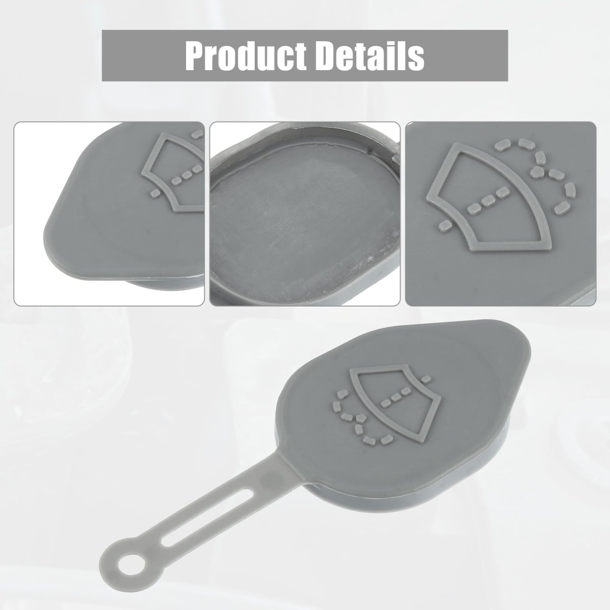 2pcs 28913jk60a Gray Car Windshield Washer Fluid Reservoir Tank Bottle Cap Cover For Nissan 350z 370z Cube