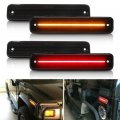 Full Led Side Marker Light Kit For Hummer H2 2003-2009 Amber Front Sidemarker Lamp Red Rear Lamps Replace Oem No 25952319 Smoke