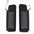 1pair Sun Visors Black Sunshades With Vanity Mirror And Light Replacement For 1984-1996 Corvette C4 2-door 12459827 14081826