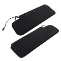 1pair Sun Visors Black Sunshades With Vanity Mirror And Light Replacement For 1984-1996 Corvette C4 2-door 12459827 14081826