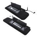 1pair Sun Visors Black Sunshades With Vanity Mirror And Light Replacement For 1984-1996 Corvette C4 2-door 12459827 14081826