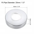 Uxcell Round Escutcheon Plate 80x19mm Stainless Steel Polishing For 33mm Diameter Pipe