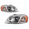 Chrome Housing Oe-style Headlight Headlamp Assembly For 2007-2011 Chevy Aveo Sedan Pontiac Wave Driver Passenger Side 