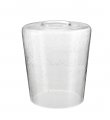 Aspen Creative 23528-61-1 Clear Seeded Glass Shade For Lighting Fixture Vanity Wall Light Pendant Size 4-1 D X 5-1 4 H 