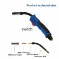 Mig Welder Torch Mb-15 2a Welding Fit Flux Core Machine Gas Solid Wire Accessories Stinger Replacement Gun 0 8 0 1 2mm
