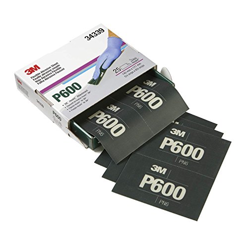 Hookit 34339 Flexible Abrasive Hand Sheet 270j 140 Mm X 171 P600 Pn34339