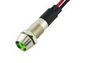Alpinetech Pl8-g 8mm 5 16 Green 12v Led Metal Signal Indicator Pilot Dash Light 