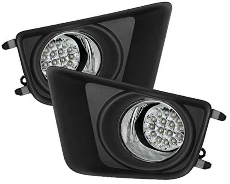 Spyder Auto Led Fog Lights Black Clear