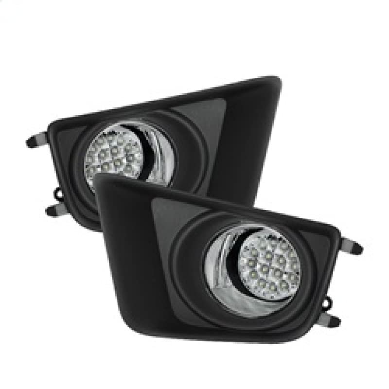 Spyder Auto Led Fog Lights Black Clear