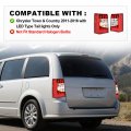 Led Tail Lights W Bulbs For Chrysler Town Country 2011-2016 Left Right Red Clear Lens Luces Traseras Rear Brake Lamps Assembly
