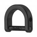 Keyunity Ka17 Titanium D Ring Shackle U Shape Horseshoe Clasp For Car Fob Diy Leather Key Organizer Keychain Black M 