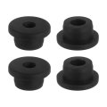 4pcs Rubber Grommets 19mm Drill Hole 10mm Id Top Hat Grommet Black Silicone Plug Gasket For Wiring Automotive 