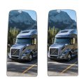 Upper Towing Rearview Mirror Glass Pair Power Heated For Volvo Vnl 670 780 630 730 860 And Vnm 200 430 Vnx 300 Trucks 2008 To 