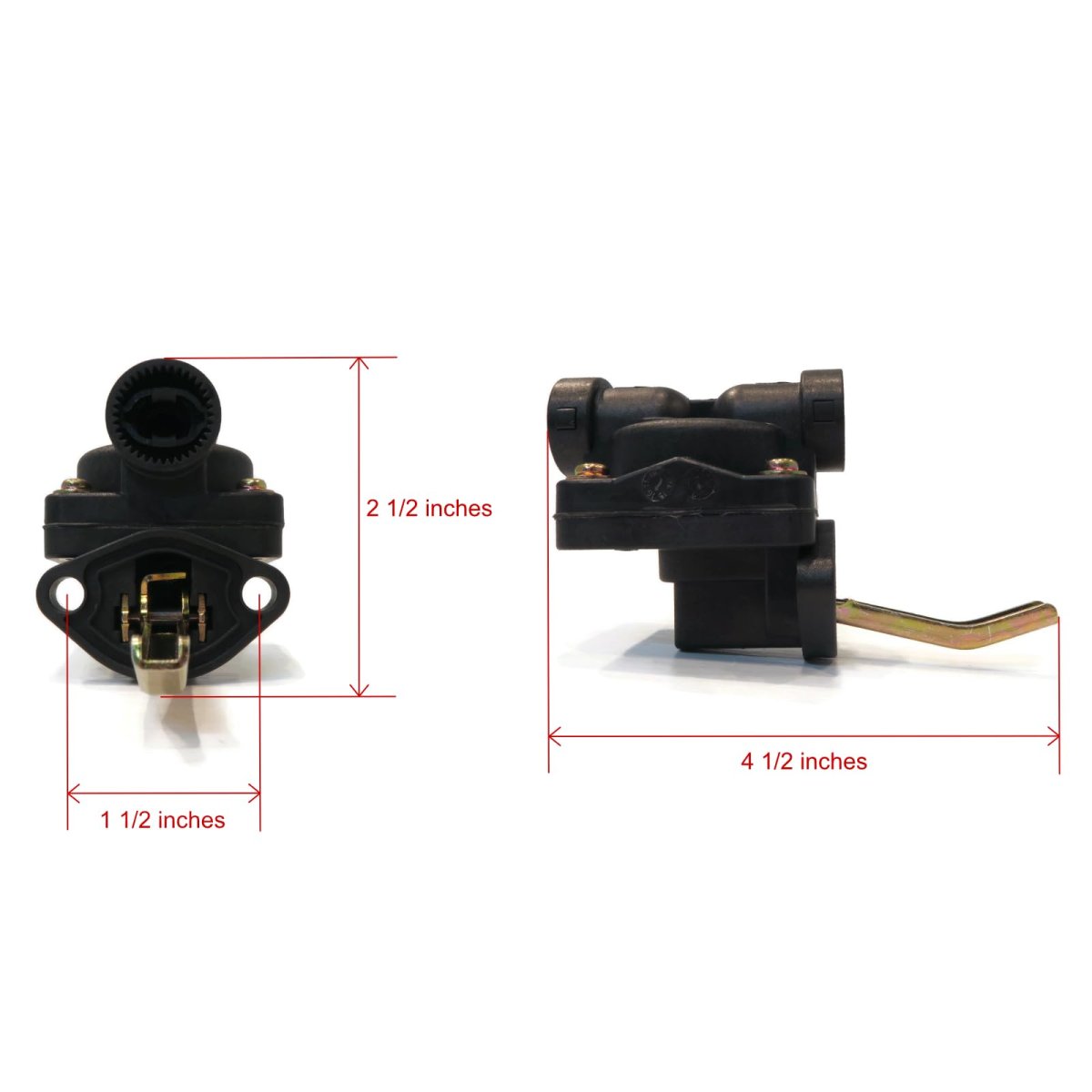 Fuel Pump Kit With Fittings For 1993 Exmark Fmd-60 Ranger Sn 80 000 To9 999 7 8 In Arm Length Fits 1 4 5 16 And 3 8 Lines