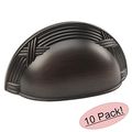 Cosmas 9461orb Oil Rubbed Bronze Cabinet Hardware Bin Cup Drawer Handle Pull 3 Hole Centers 10 Pack 