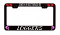 Some Of My Best Friends Are Loggers Bestfriends Metal License Plate Frame Tag Holder W46 