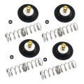 4sets Carburetor Air Cut-off Valve Diaphragm Kit Compatible For Kawasaki Kl650 Kl600 Klr650 Klx650
