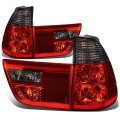 Dna Motoring Tl-e53x500-sm-rd Tail Light Assembly Driver Passenger Side For 00-06 Bmw X5 