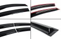 Jdm 3d Aero Wavy Style Window Visor Rain Guard Deflector Compatible With 2018-2021 Honda Accord Lx Ex Sport