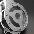 Httmt Mt056a- Engine Stator Cover See Through Compatible With 2003-2006 Yzf-r6 2006 Yzf-r6s Chrome