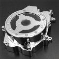 Httmt Mt056a- Engine Stator Cover See Through Compatible With 2003-2006 Yzf-r6 2006 Yzf-r6s Chrome