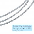 Uxcell 2 Pcs 10 6ft Garage Door Cable 3mm Diameter Torsion Spring Wire For 9ft Galvanized Steel