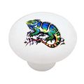Marine Iguana Decorative High Gloss Ceramic Drawer Knob 