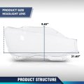 Front Headlight Lens Covers Left Right Pair For Bmw X3 F25 2014 2015 2016 2017 Headlamp Cover Clear