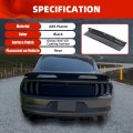 Ecotric Trunk Decklid Trim Panel Compatible With 2015-2023 Ford Mustang Rear Center Boot Lid Cover Black