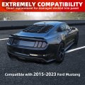 Ecotric Trunk Decklid Trim Panel Compatible With 2015-2023 Ford Mustang Rear Center Boot Lid Cover Black