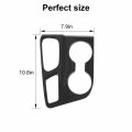 Cherocar For Durango Gear Shift Panel Cover Cup Holder Center Console Stickers Trim Interior Accessories Dodge 2021-2022 Carbon 