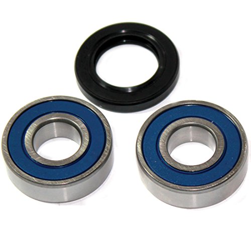 Caltric Rear Wheel Ball Bearings & Seals Kit Compatible with Yamaha Tw200 Tw-200 Trailway 200 2001-2014 