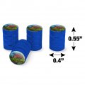 Cabin Critters Deer Raccoons Rabbits And Fox Valve Stem Caps For Tire Rim Wheel Aluminum Blue
