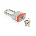 Laminated Steel Keyed Padlock Keyed Alike Locks Long Shackle 1-9 16 40mm Wide Body Pack Of 6 Ring Orange 