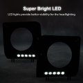 G-plus Black Headlight Bezel W Led Drl Light Strip Wire Harness Compatible With 1990-2018 Mercedes Benz G-class W463 G63 G65