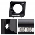 G-plus Black Headlight Bezel W Led Drl Light Strip Wire Harness Compatible With 1990-2018 Mercedes Benz G-class W463 G63 G65