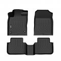 Ikon Motorsports 3d Tpe Floor Mats For 2022-2024 Honda Civic With Without Usb Ports At Rear Seat Acura Integra All Weather 