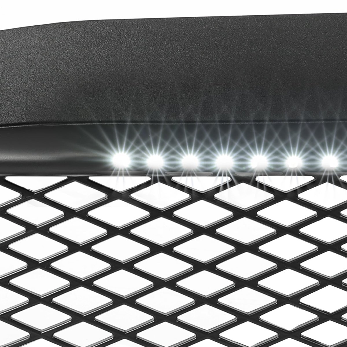 Hecasa Fog Light Lamp For 2006-2008 Porsche Cayman Cayman S Led Spars W Radiator Guards Running Lights Spears Pp Plastic Black