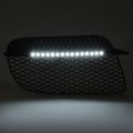 Hecasa Fog Light Lamp For 2006-2008 Porsche Cayman Cayman S Led Spars W Radiator Guards Running Lights Spears Pp Plastic Black