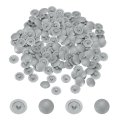 Screw Caps 108pcs 12mm Plastic Self-tapping Cap Covers Decorative Cover Hole Plug For Diameter 7-8mm Flat Phillips Dark Gray 