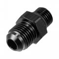 X Autohaux 2pcs Black 6an Male To M12 1 25mm Thread Tube Hardline Fuel Line Adapter Oil Gas Pipe Fitting