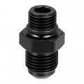 X Autohaux 2pcs Black 6an Male To M12 1 25mm Thread Tube Hardline Fuel Line Adapter Oil Gas Pipe Fitting