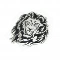 Lion Car Stickers Lions Face Decals Emblem Aluminium Alloy Metal Badge Logo Fits Hood Decal Bonnet Side Univeral For Vehicles